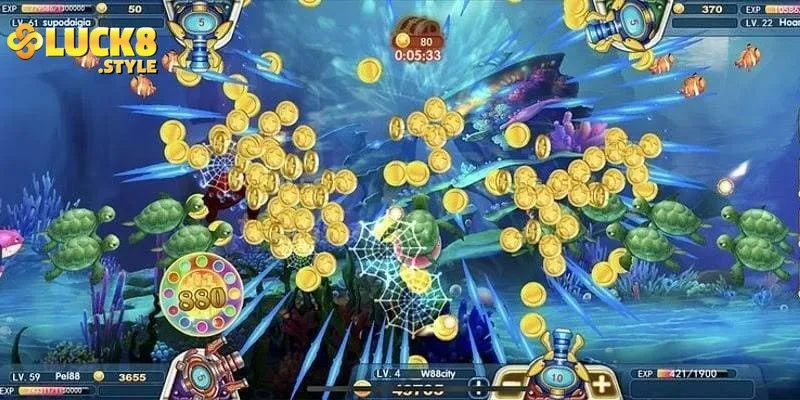 Thưởng hấp dẫn khi chơi bắn cá đoạt bảo