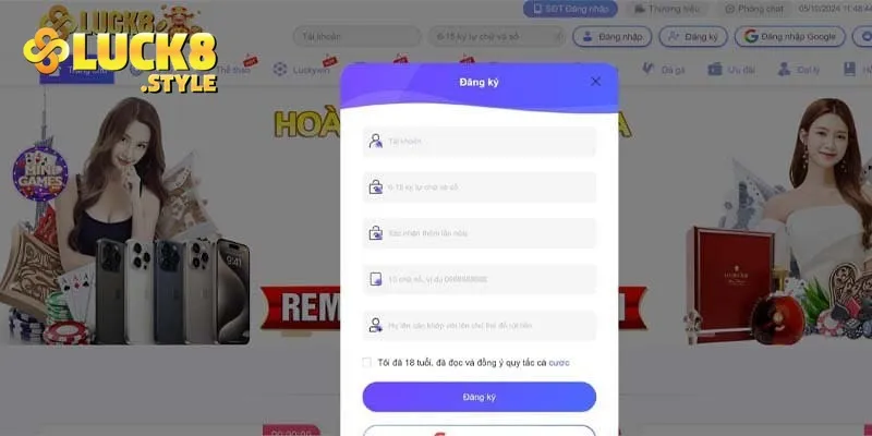 Cách đăng ký Luck8 nhanh chóng và đơn giản nhất